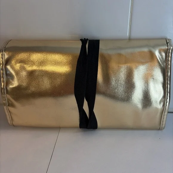 Dolce & Gabbana The One Gold Makeup Brush Roll Cosmetic Organizer Travel Case - Picture 4 of 6